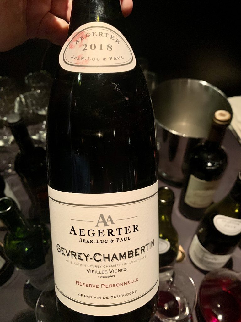 2018 Jean Luc & Paul Aegerter, Gevrey-Chambertin, Vieilles Vignes, Reserve Personnelle