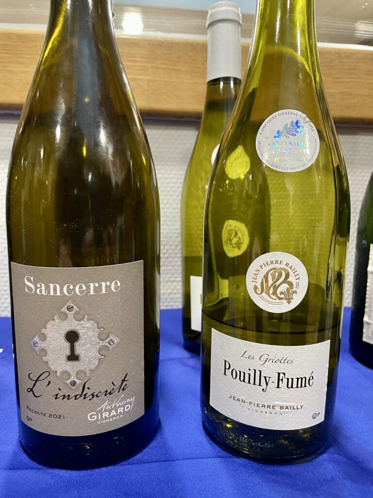 Anthony Girard, Sancerre, L’indiscrete; 2021 Jean-Pierre Bailly, Pouilly Fume
