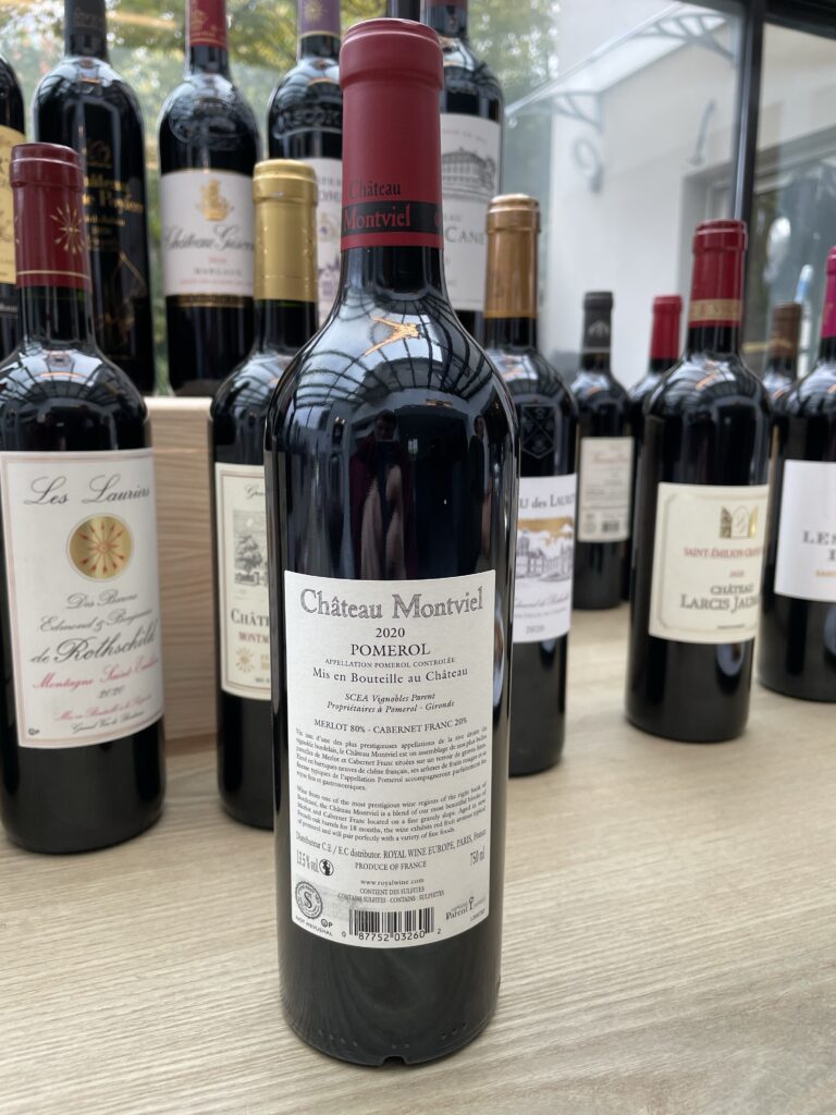 2020 Chateau Montviel, Pomerol (back label)