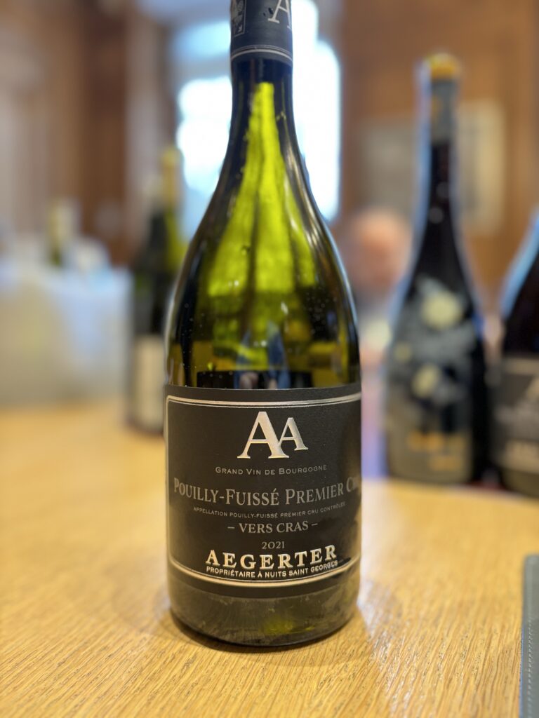 2021 Domaine Aegerter, Pouilly Fuisse, Premier Cru, Vers Cras;