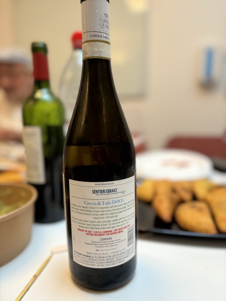 2022 Claudio Quarta Vignaiolo, Greco di Tufo (back label);