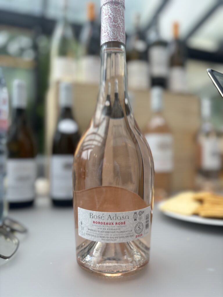2023 Rosé Adasa, Bordeaux (back label);