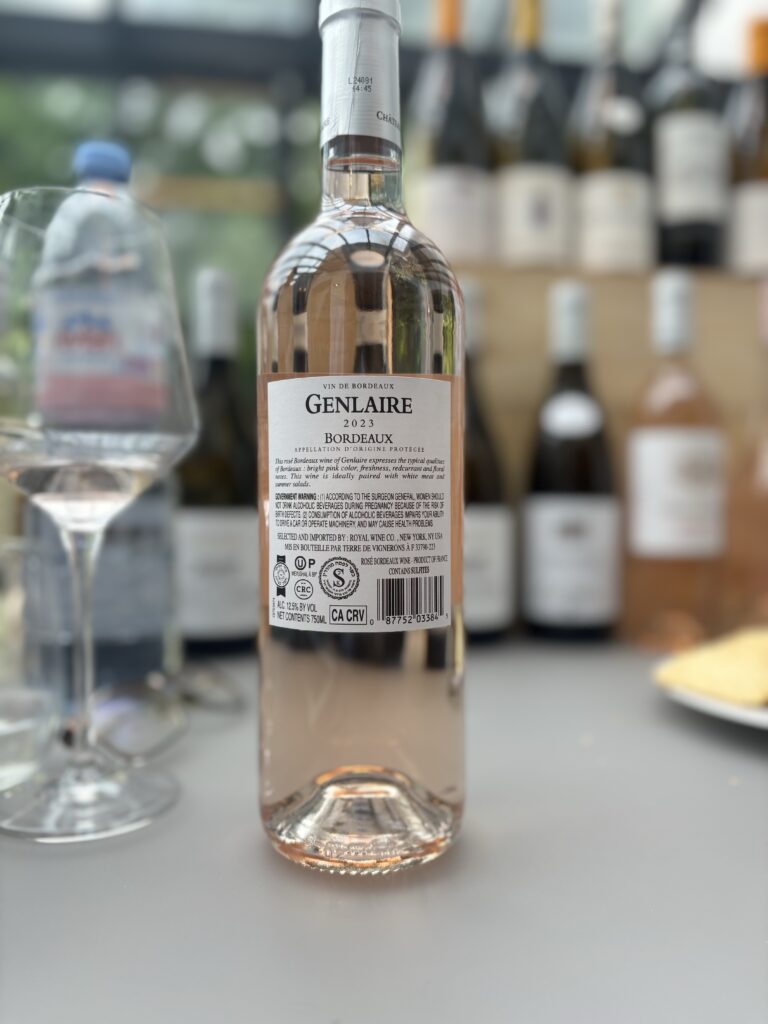 2023 Château Genlaire, Bordeaux (back label);
