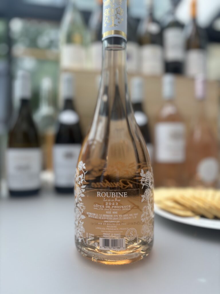 2023 Château Roubine, La Vie en Rose, Côtes de Provence (back label);