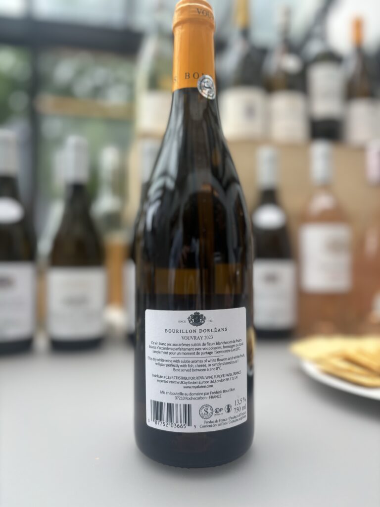 2023 Domaine Bourillon D’Orleans, La Coulee d'Argent, Vouvray, Sec (back label);