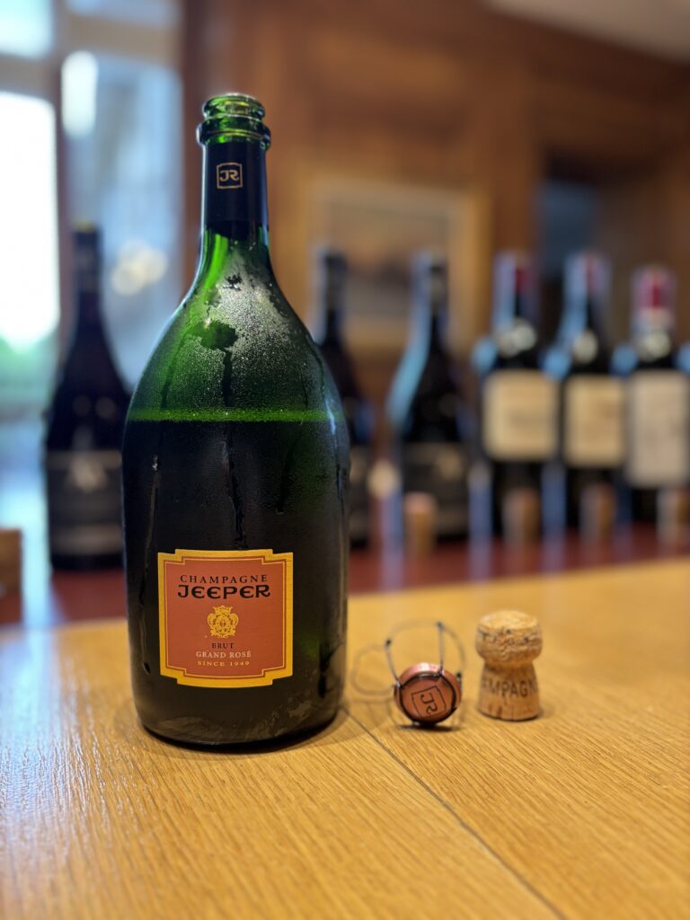 NV Champagne Jeeper, Brut, Grand Rosé;