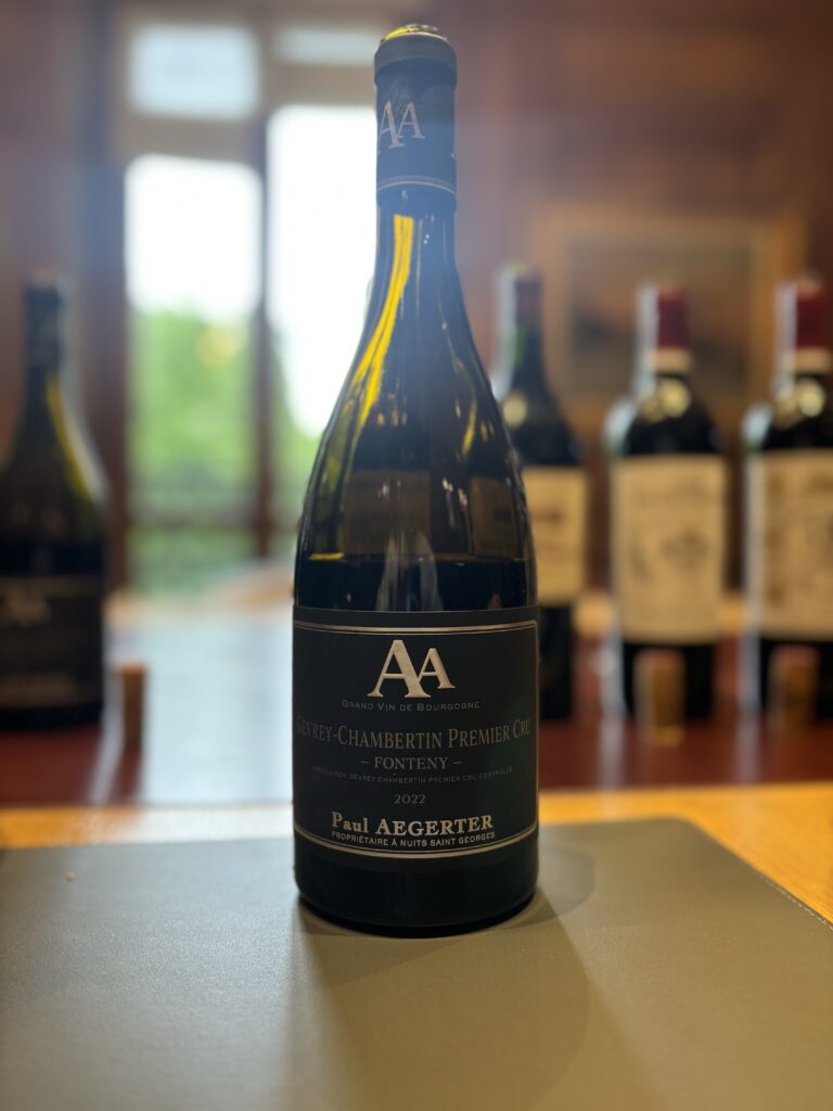 2022 Domaine Aegerter, Gevrey-Chambertin Premier Cru, Fonteny;
