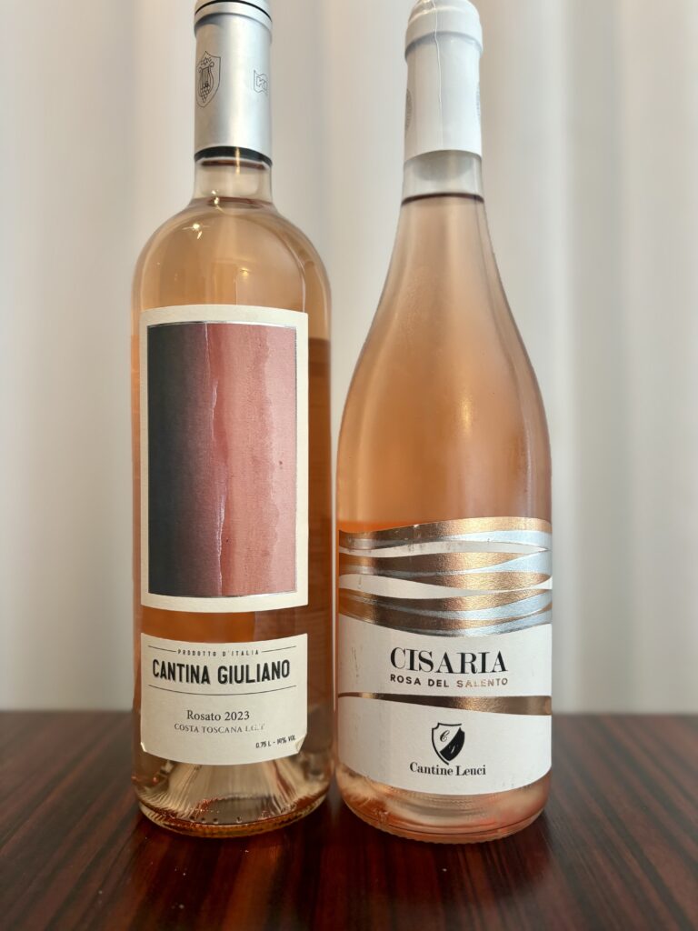 2023 Cantina Giuliano, Rosato, Tuscany; 2023 Cantine Leuci, Cisaria, Rosato, Salento;