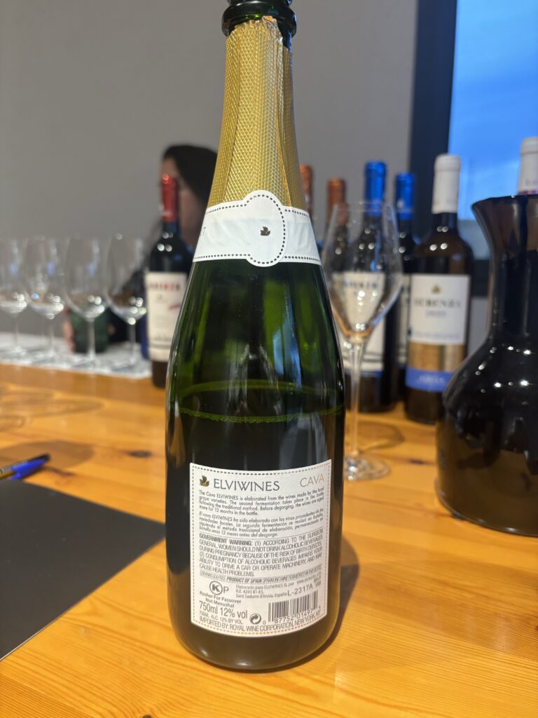 NV Elvi Wines, Cava (back label);