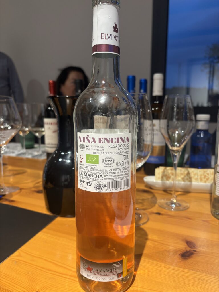 2022 Elvi Wines, Vina Encina, Rosado, La Mancha (back label);