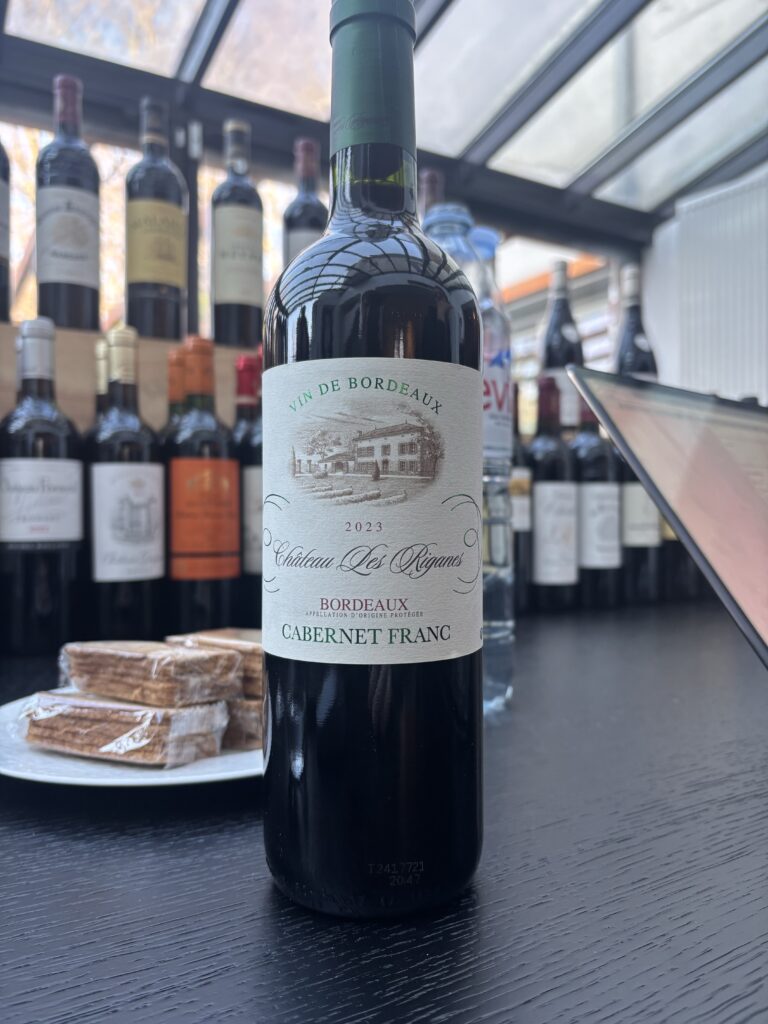 2023 Chateau les Riganes, Cabernet Franc, Bordeaux;