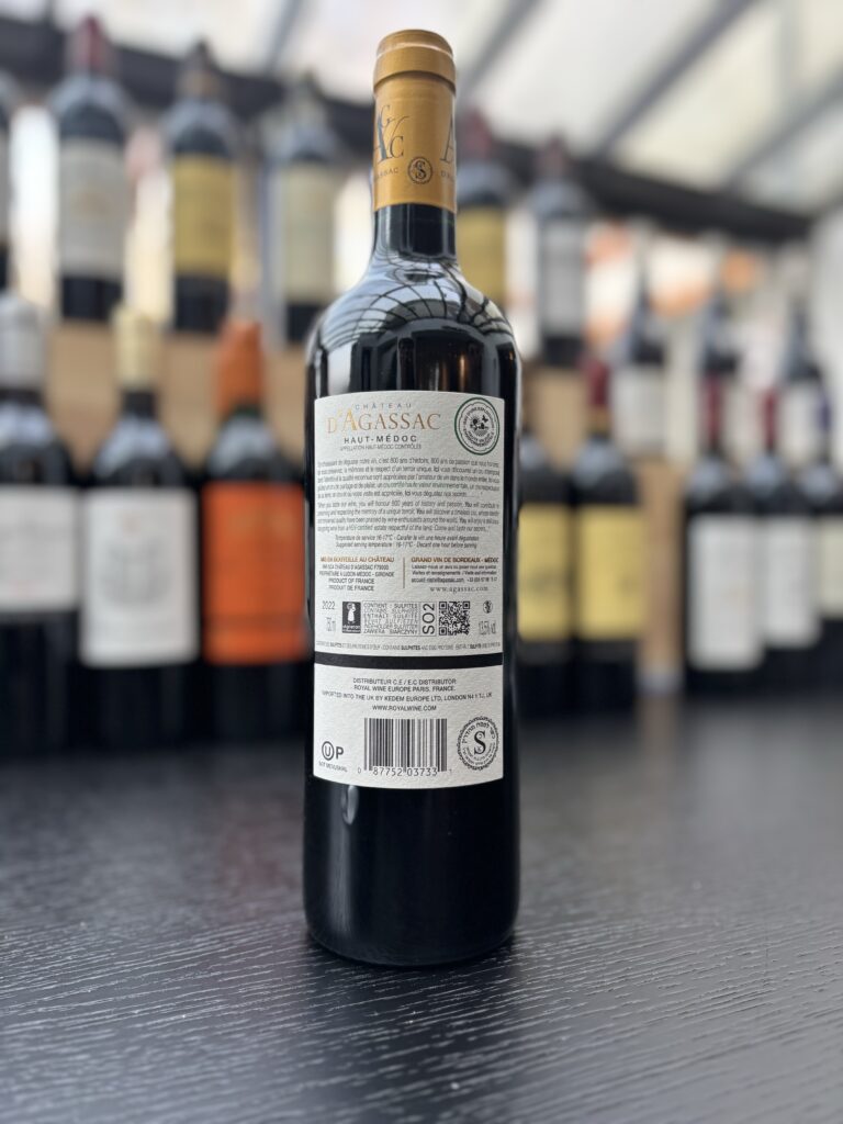 2022 Chateau Clarke, Baron Edound de Rothschild, Listrac-Medoc (back label);