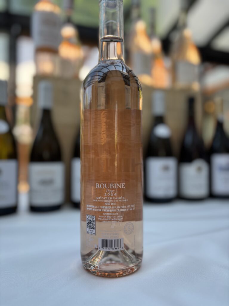 2024 Roubine, Hippy, Mediteranée (back label);