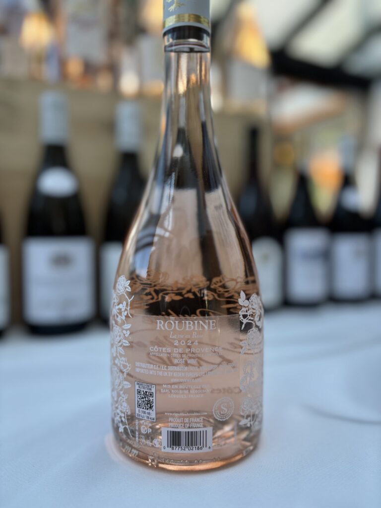 2024 Roubine, La Vie en Rosé, Côtes de Provence (back label);