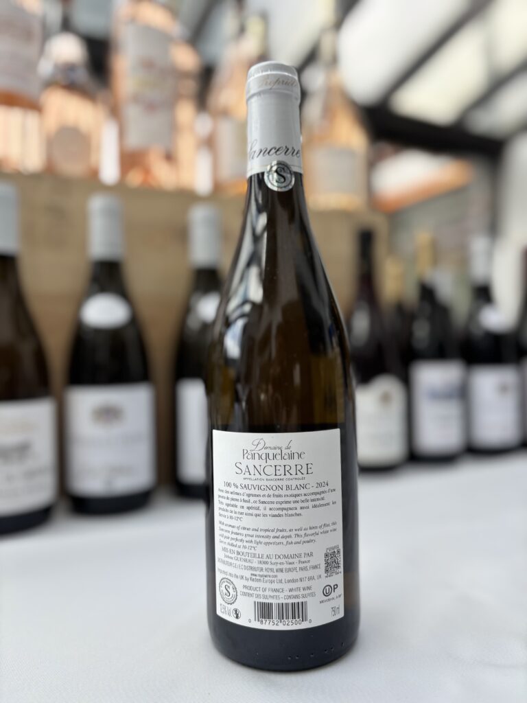 2024 Domaine de Panquelaine, Sancerre (back label);
